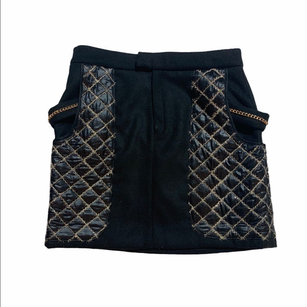 2B. Rych quilted mini skirt
